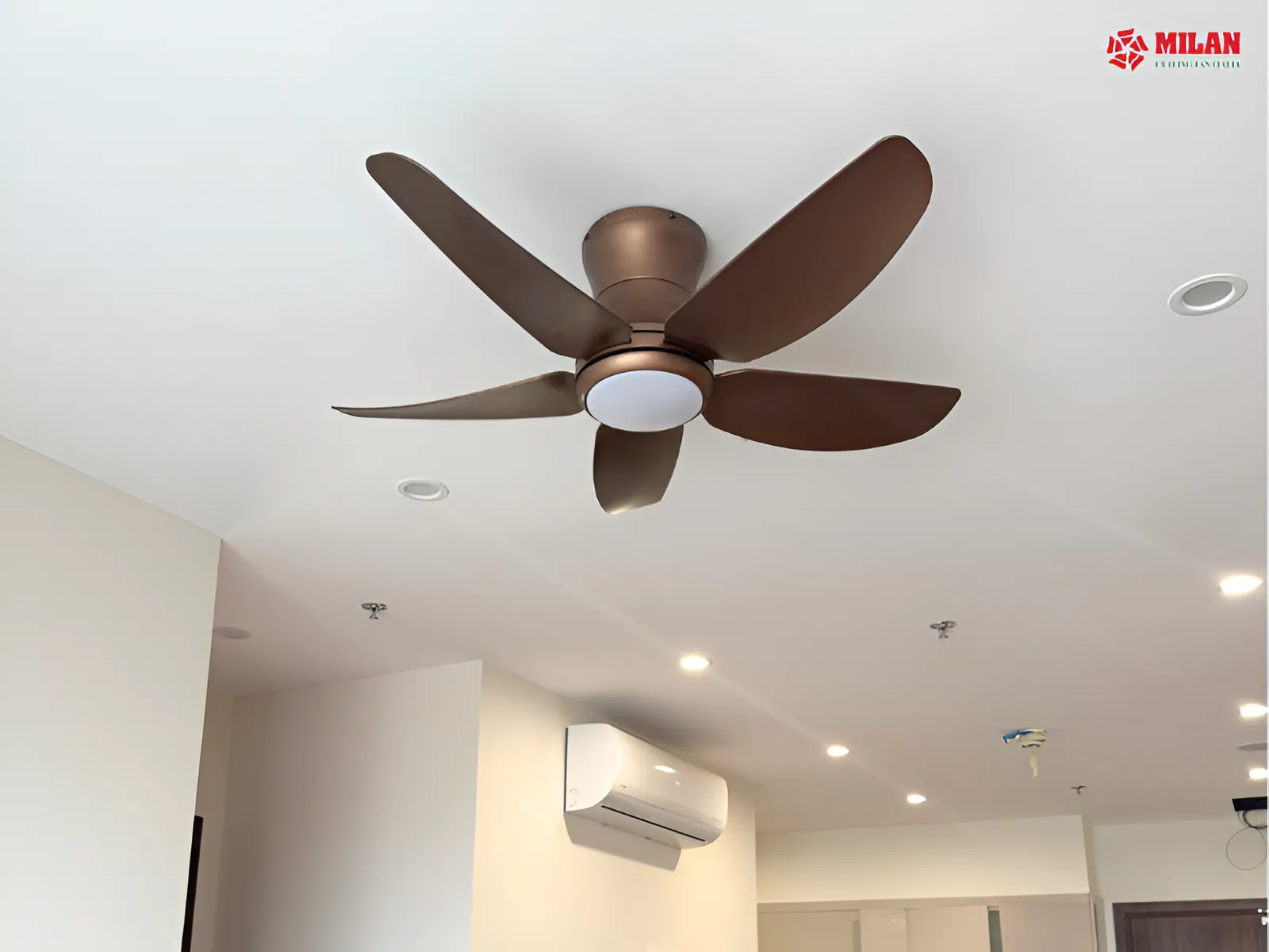 Quạt trần FY588 phù hợp cho không gian từ 9-20m2.